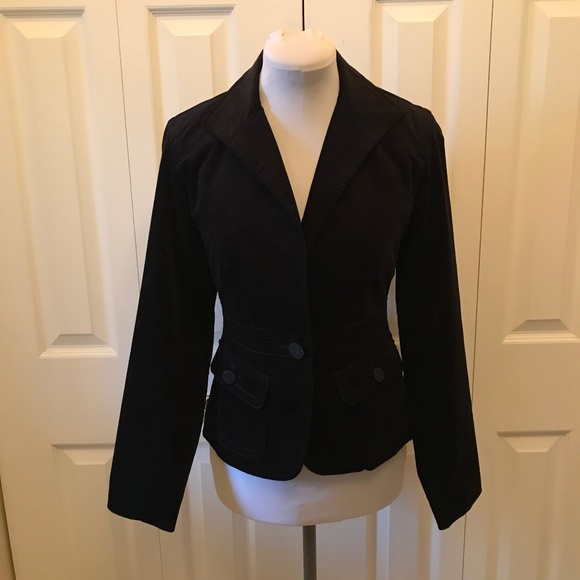 Talbots Jackets & Blazers - Talbots Black Velvet Jacket Blazer 4 Petite Career Office
